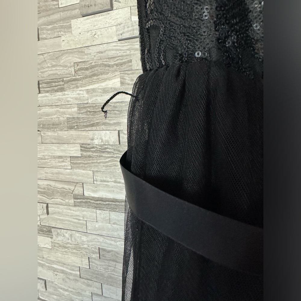 Avery Austin Tulle A-Line Dress With Sequin Lace Bodice - Picture 6 of 8